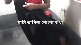 Indian dirty talk and sex, young boy cums in aunty's pussy with big cock